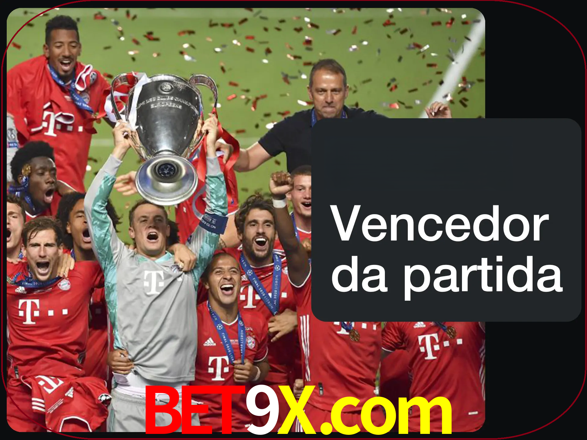 Aposte no vencedor e ganhe uma grande quantia de dinheiro.